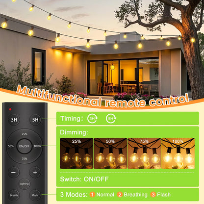 G40 LED Outdoor String Lights,
