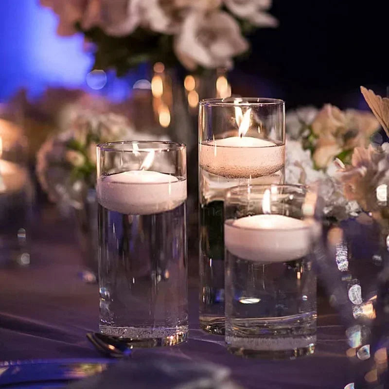 20-Piece Smokeless Floating Candles for Valentine’s Day, Weddings, and Party Décor