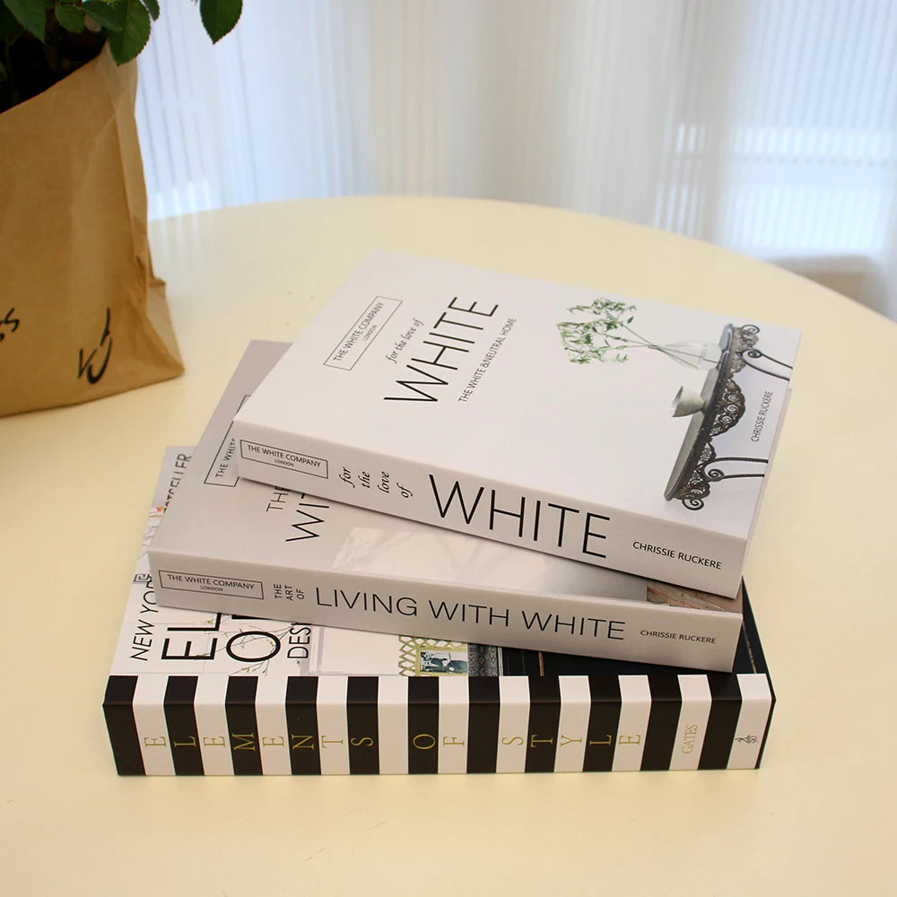 3-Piece Fake Book Set Coffee Table Decor