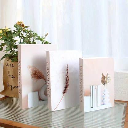3-Piece Fake Book Set Coffee Table Decor