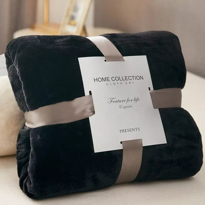 "Flannel Velvet Blanket, Plush and Soft,