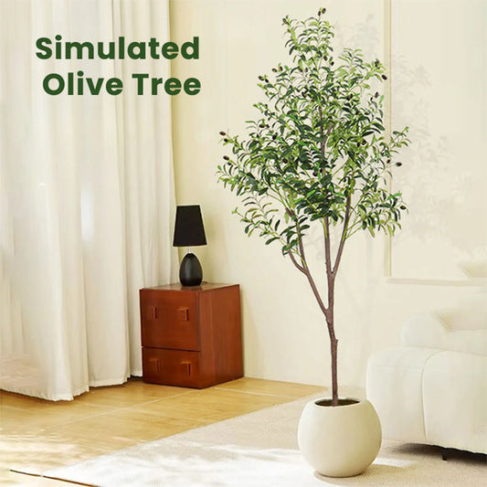 Realistic Faux Olive Tree for Home, Office, and Garden Decor