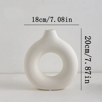 Nordic White Flower Vase