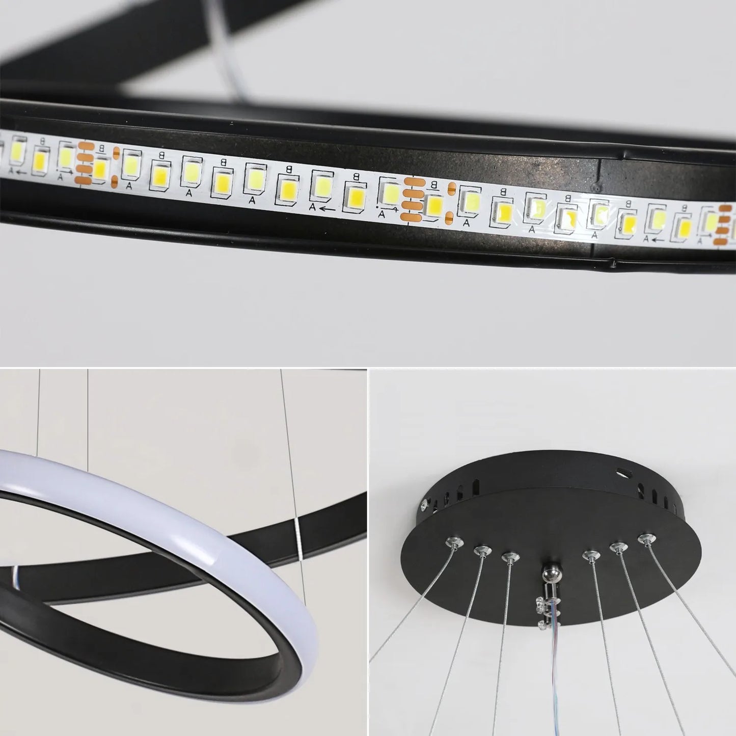 Modern 3-Ring Pendant Light