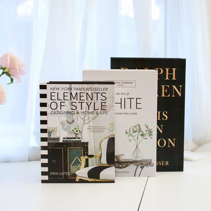 3-Piece Fake Book Set Coffee Table Decor