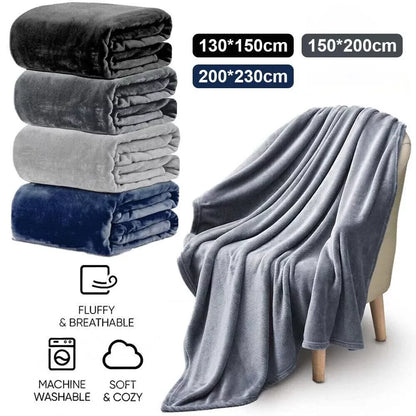 "Flannel Velvet Blanket, Plush and Soft,