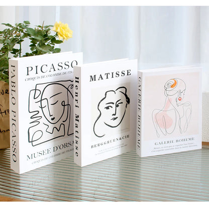 3-Piece Fake Book Set Coffee Table Decor