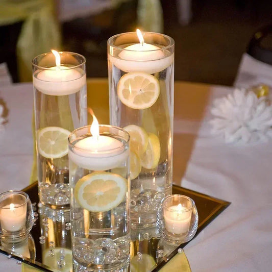 20-Piece Smokeless Floating Candles for Valentine’s Day, Weddings, and Party Décor