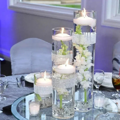 20-Piece Smokeless Floating Candles for Valentine’s Day, Weddings, and Party Décor