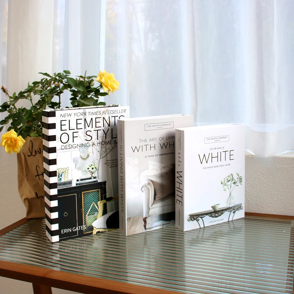 3-Piece Fake Book Set Coffee Table Decor