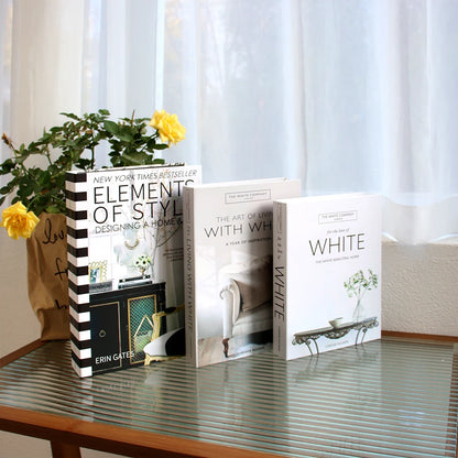 3-Piece Fake Book Set Coffee Table Decor