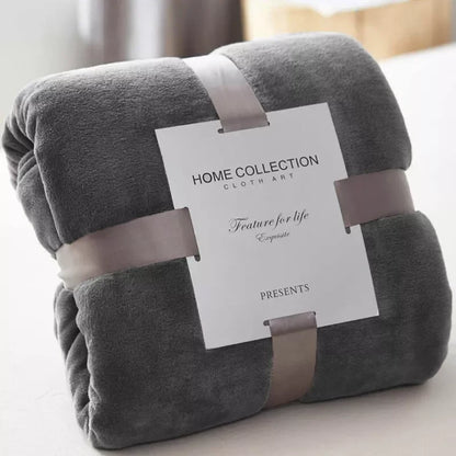 "Flannel Velvet Blanket, Plush and Soft,