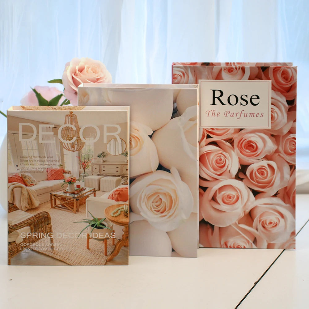 3-Piece Fake Book Set Coffee Table Decor