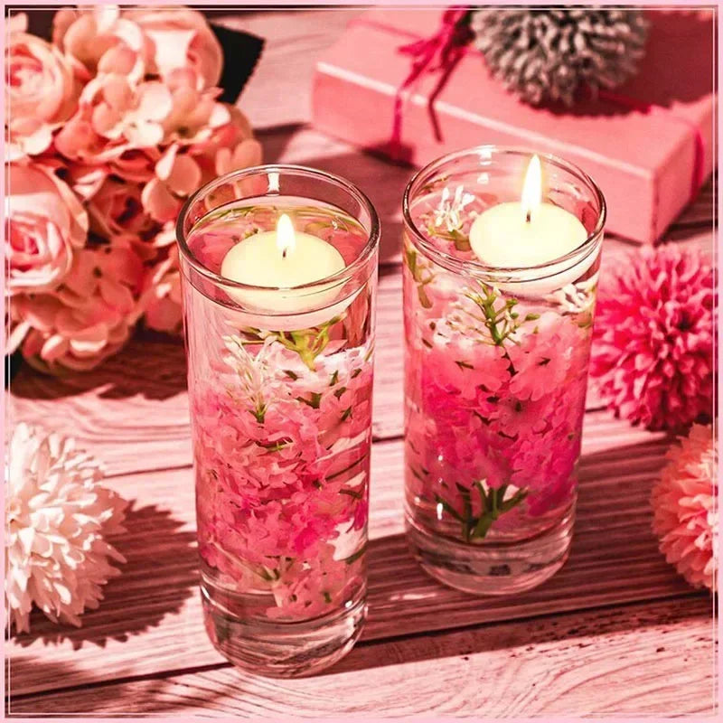 20-Piece Smokeless Floating Candles for Valentine’s Day, Weddings, and Party Décor