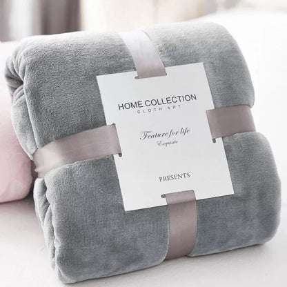 "Flannel Velvet Blanket, Plush and Soft,