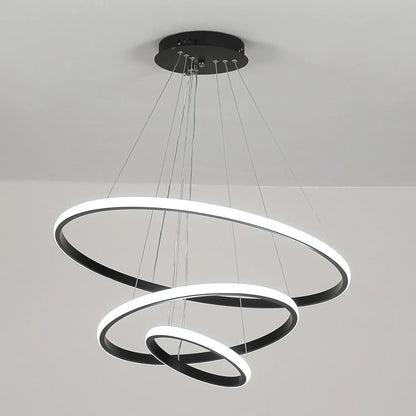 Modern 3-Ring Pendant Light