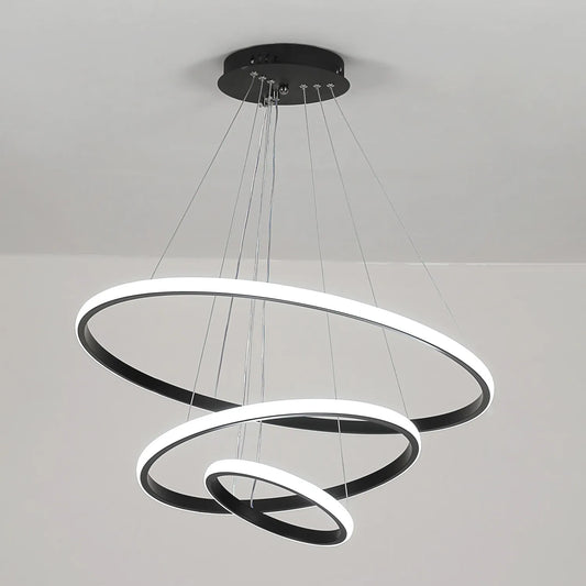 Modern 3-Ring Pendant Light