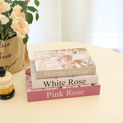 3-Piece Fake Book Set Coffee Table Decor