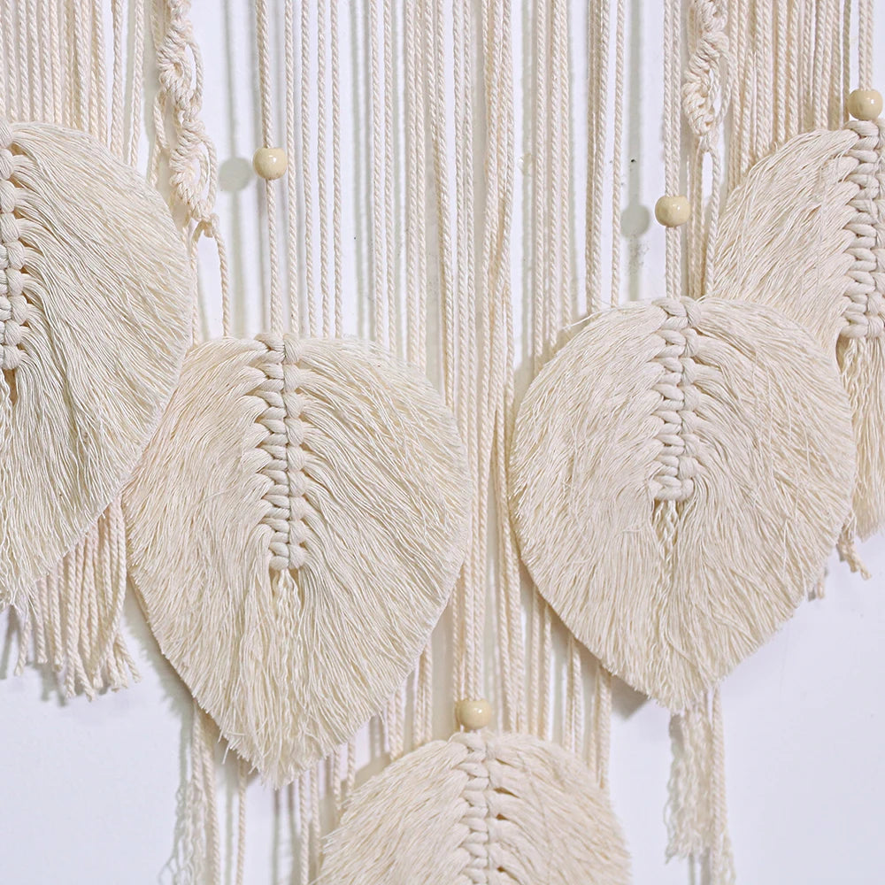 Macrame Dream Catcher Boho Leaf Wall Hanging